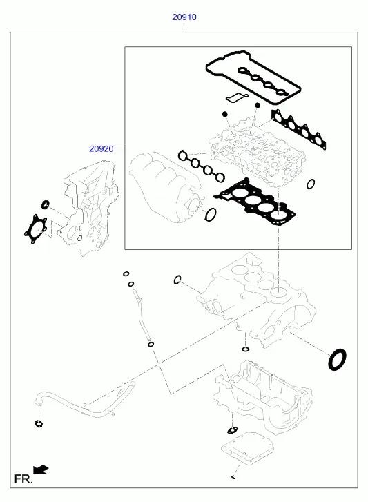 Engine Gasket Kit diagram