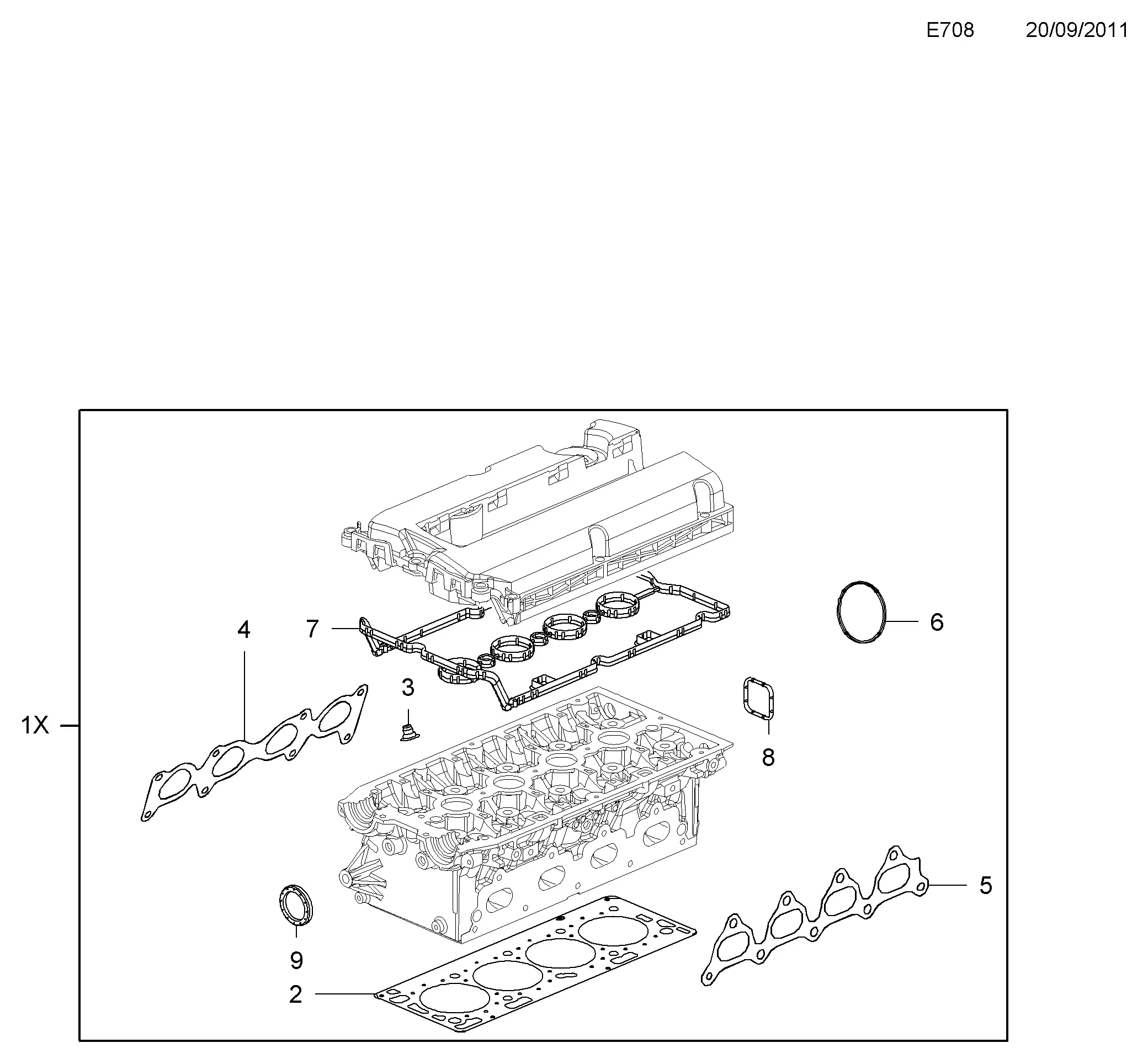 Engine Gasket Set diagram