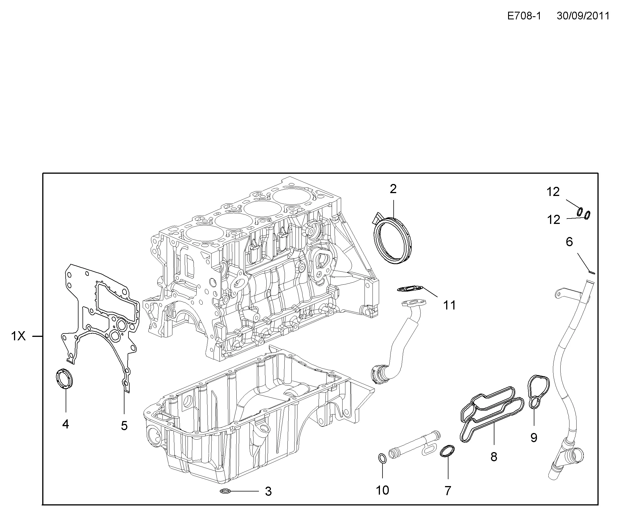 Engine Gasket Set diagram
