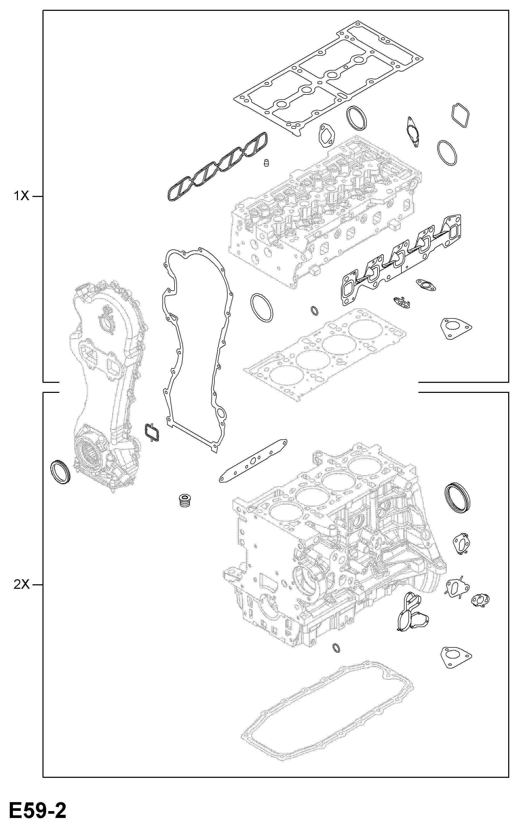 Engine Gasket Set diagram