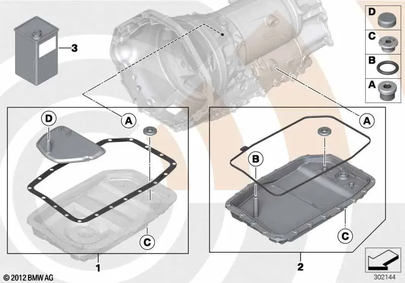 Комплект замены масла АКПП diagram