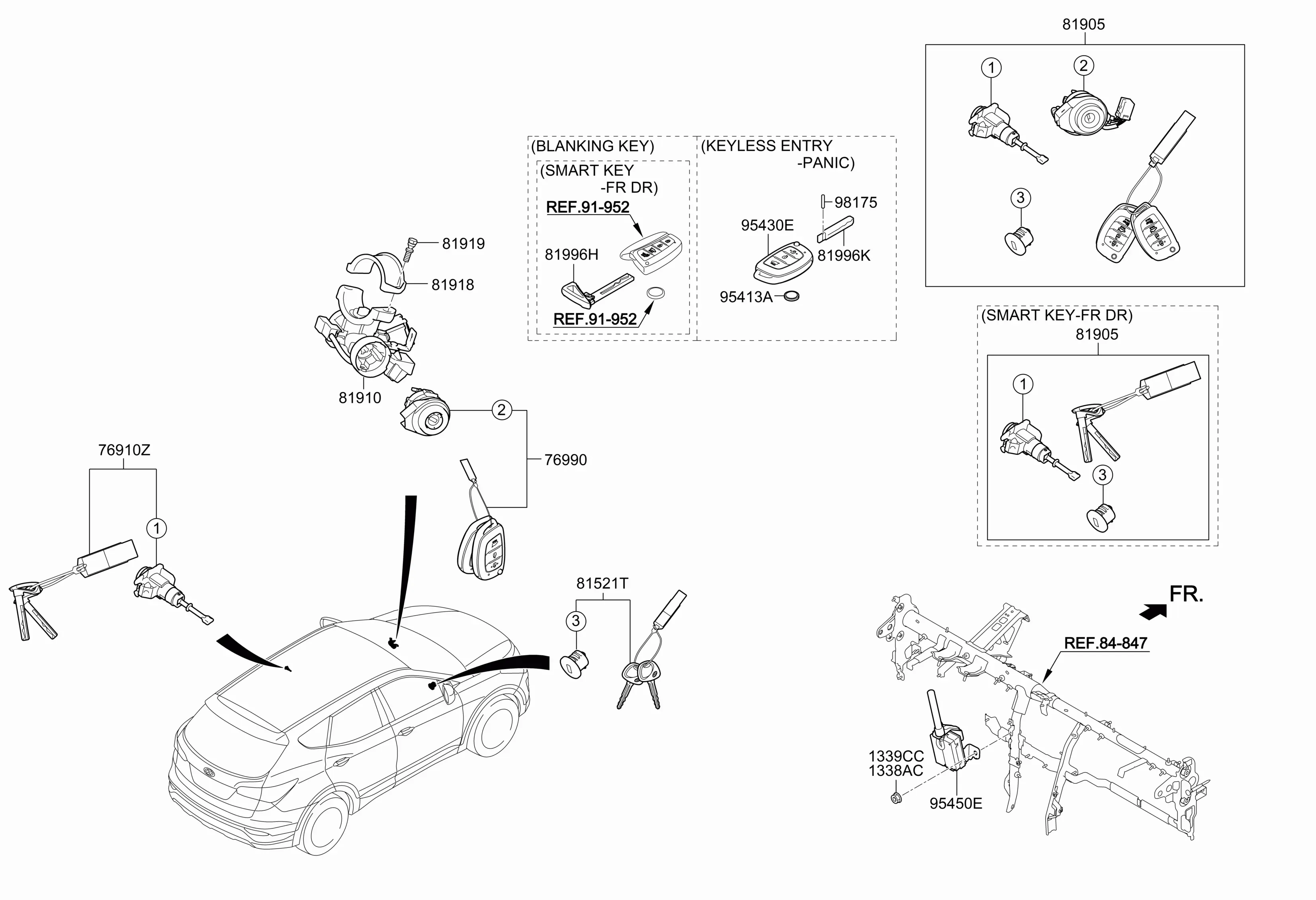 Ignition Lock and Key Set diagram