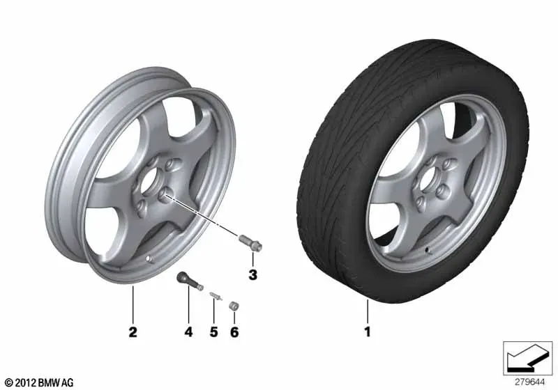 Spare Wheel and Tyre Kit diagram