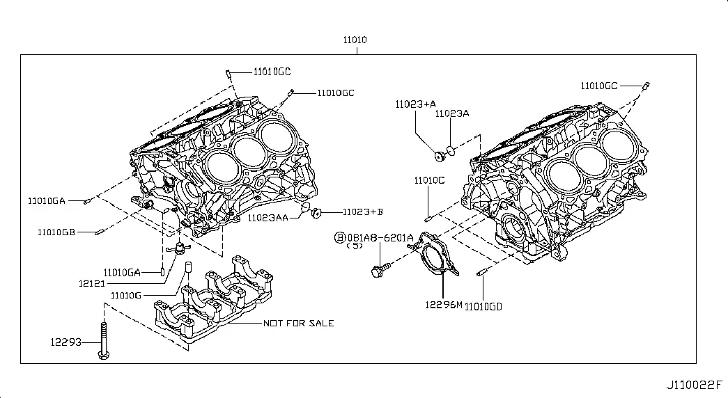 Cylinder Block Components diagram