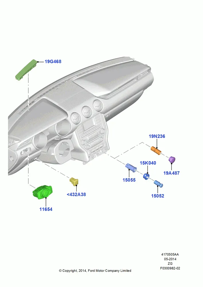 Instrument Panel Components diagram