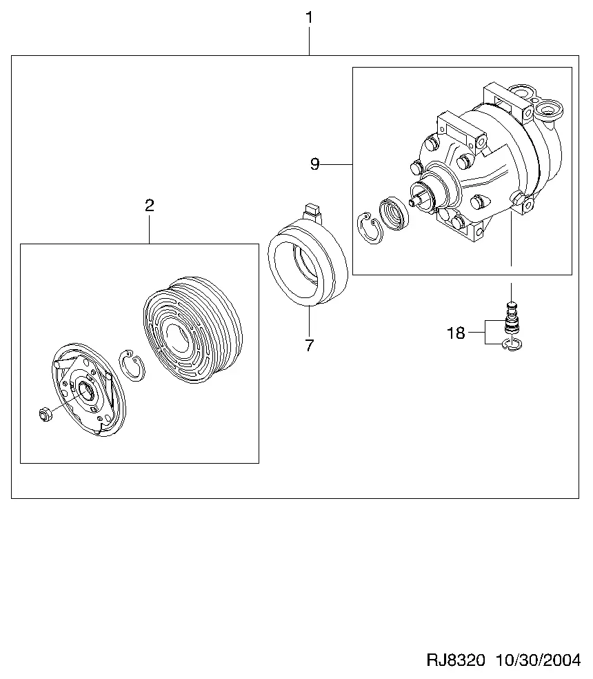 A/C Compressor diagram