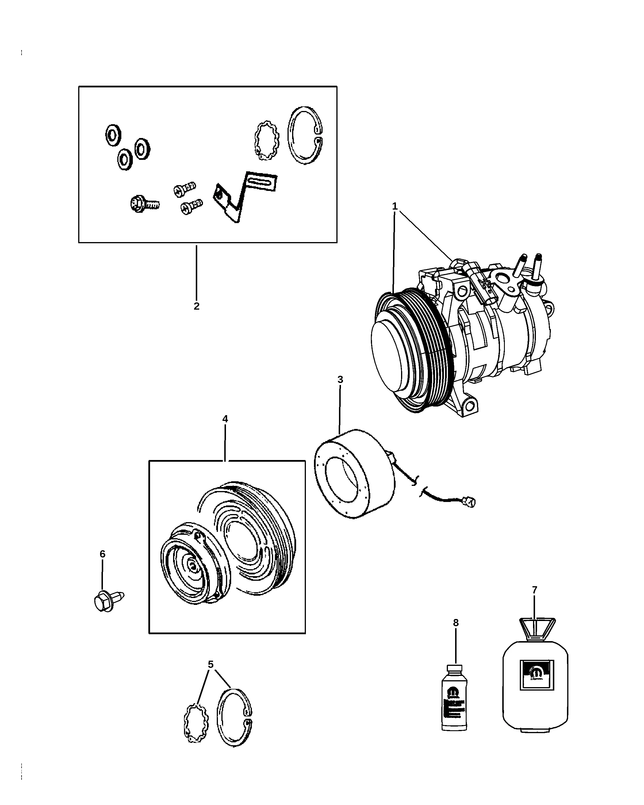 A/C Compressor diagram