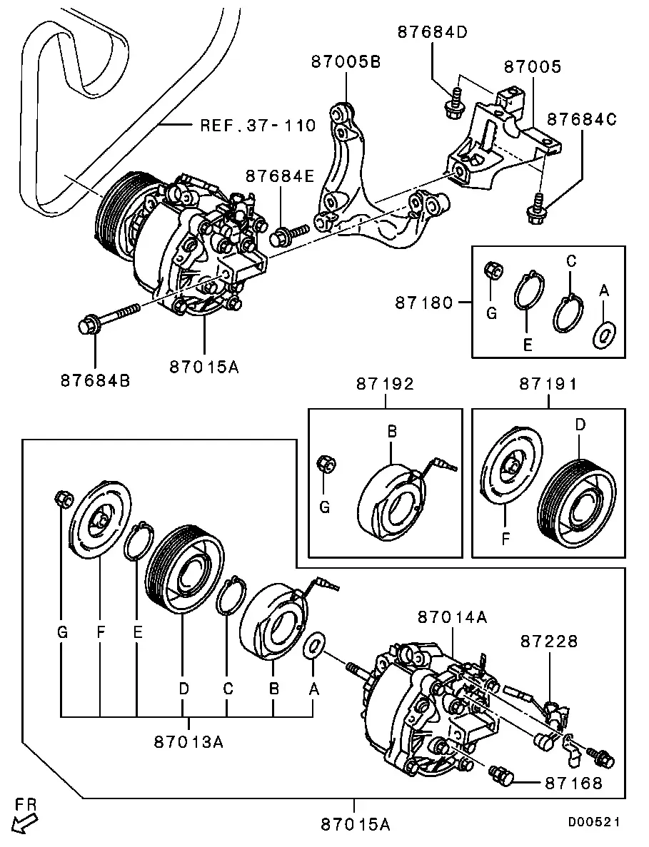 A/C Compressor diagram