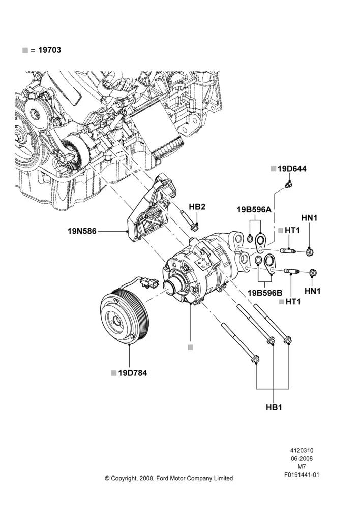 A/C Compressor diagram