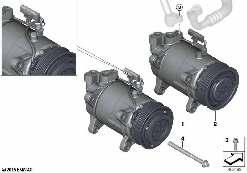 Компрессор кондиционера diagram