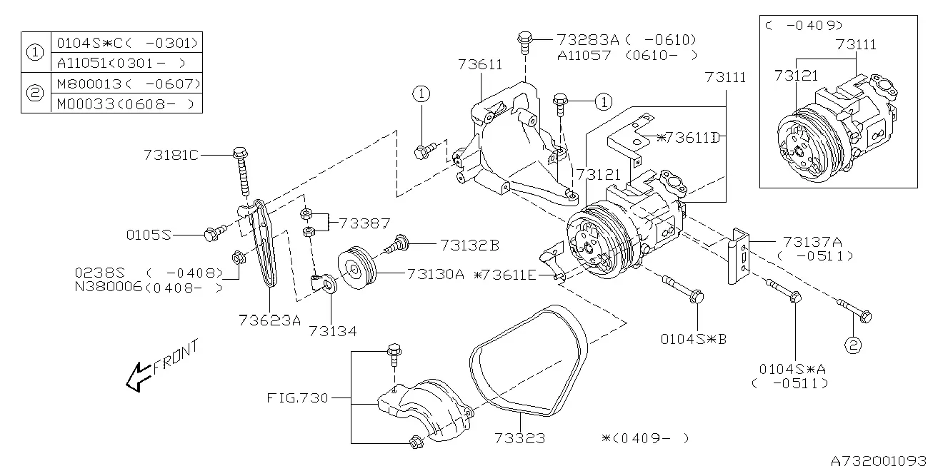 A/C Compressor diagram