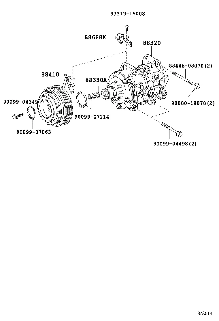 A/C Compressor diagram