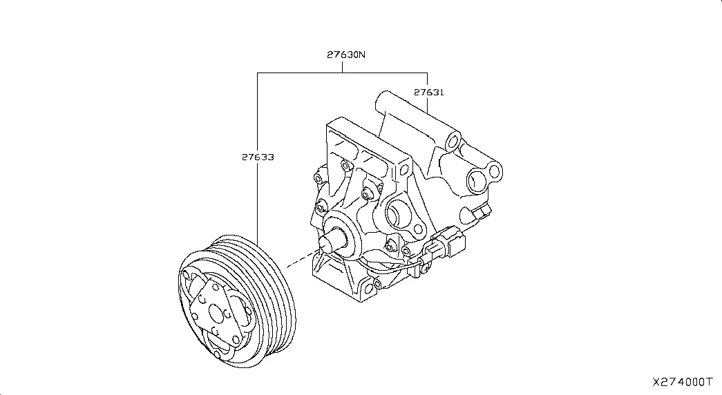 A/C Compressor diagram