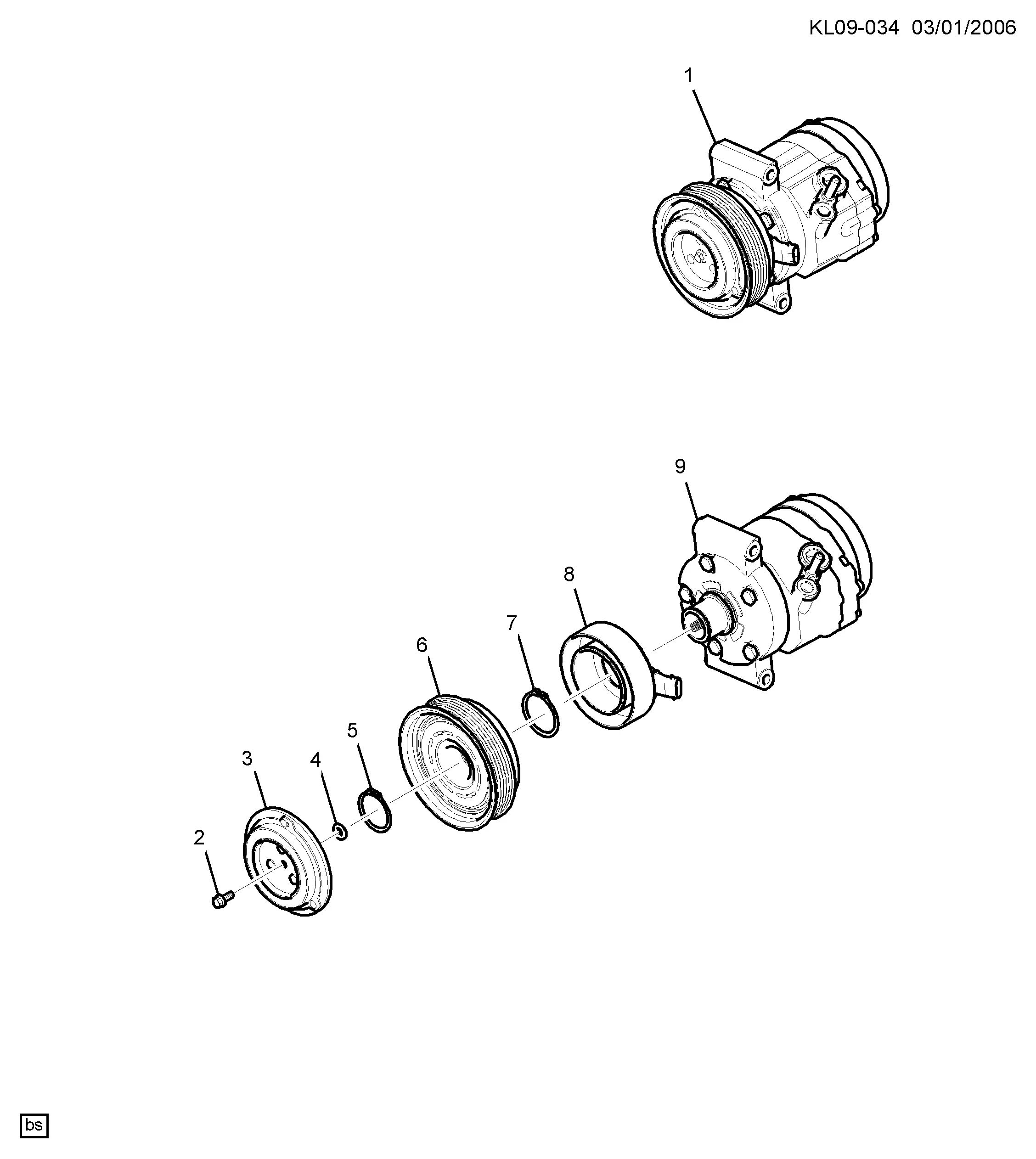 A/C Compressor Assembly diagram