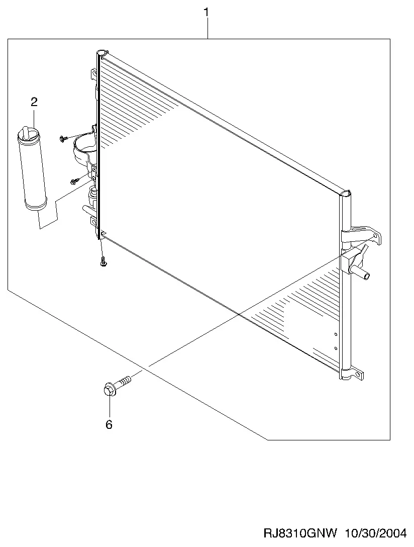 A/C Condenser diagram