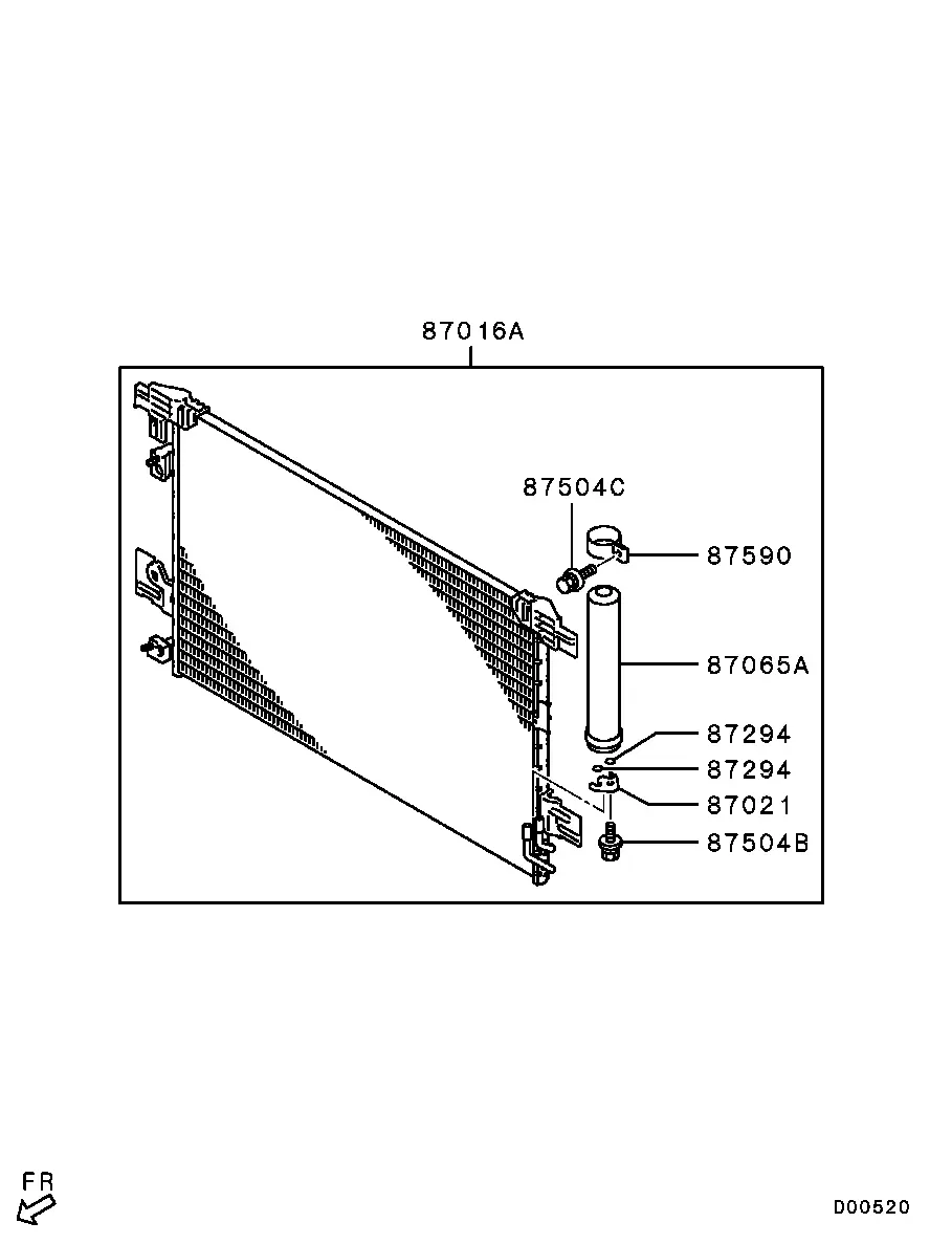 A/C Condenser diagram