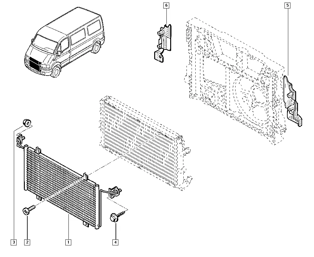 A/C Condenser diagram