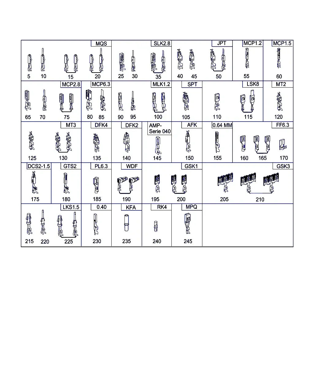Контактная группа и электрические разъёмы diagram