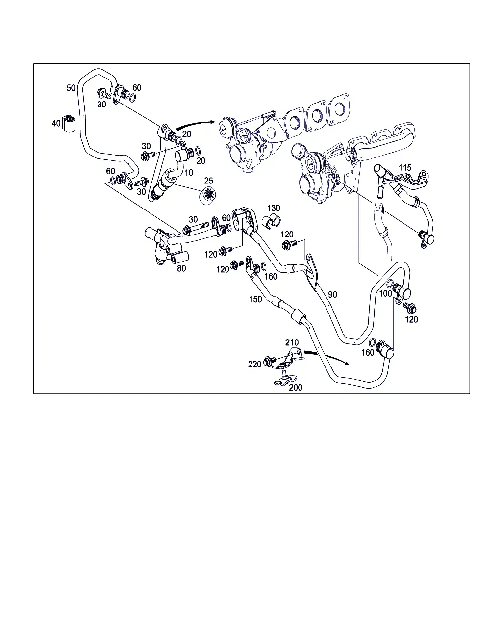 Turbocharger Cooling Circuit diagram
