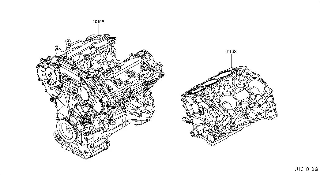 Engine Short Block diagram