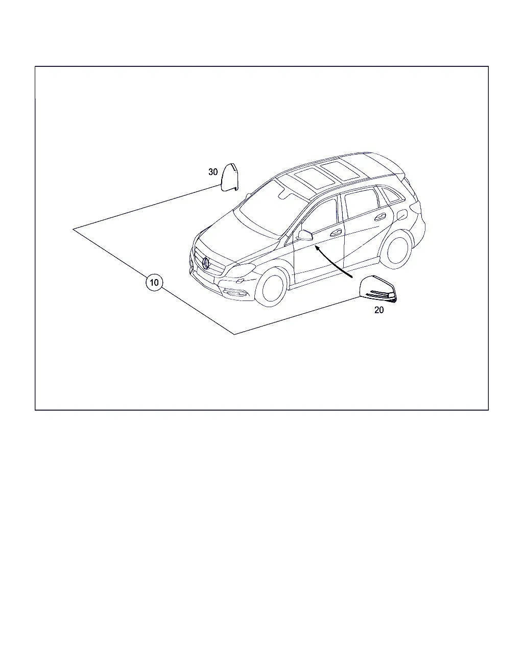 Exterior Mirror Housing diagram