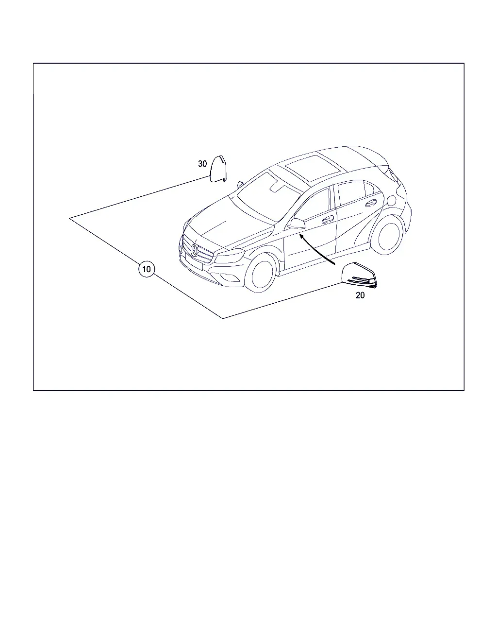Корпус наружного зеркала diagram