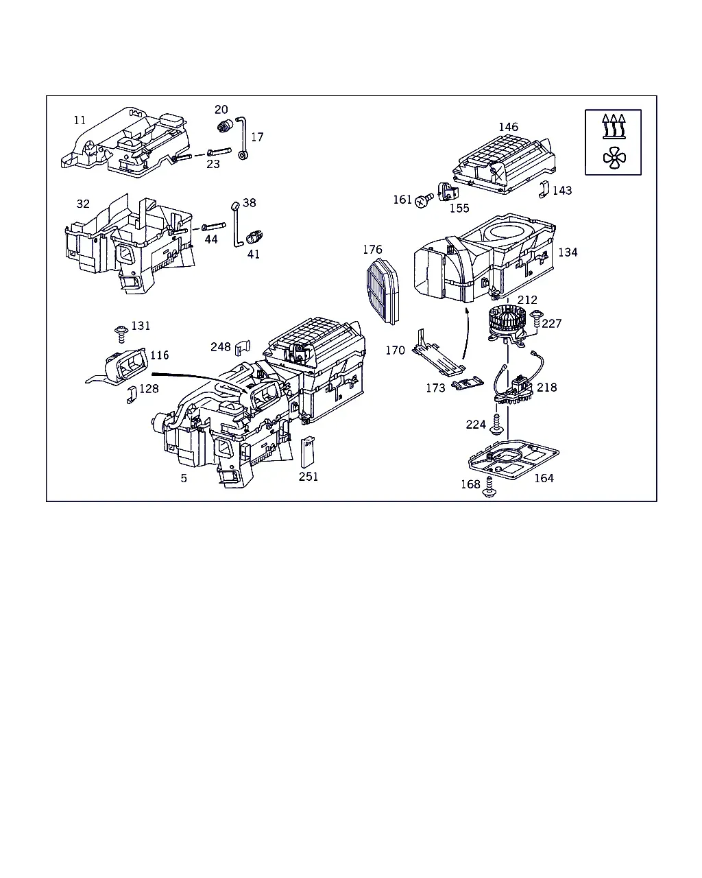 Heater Housing and Filter diagram