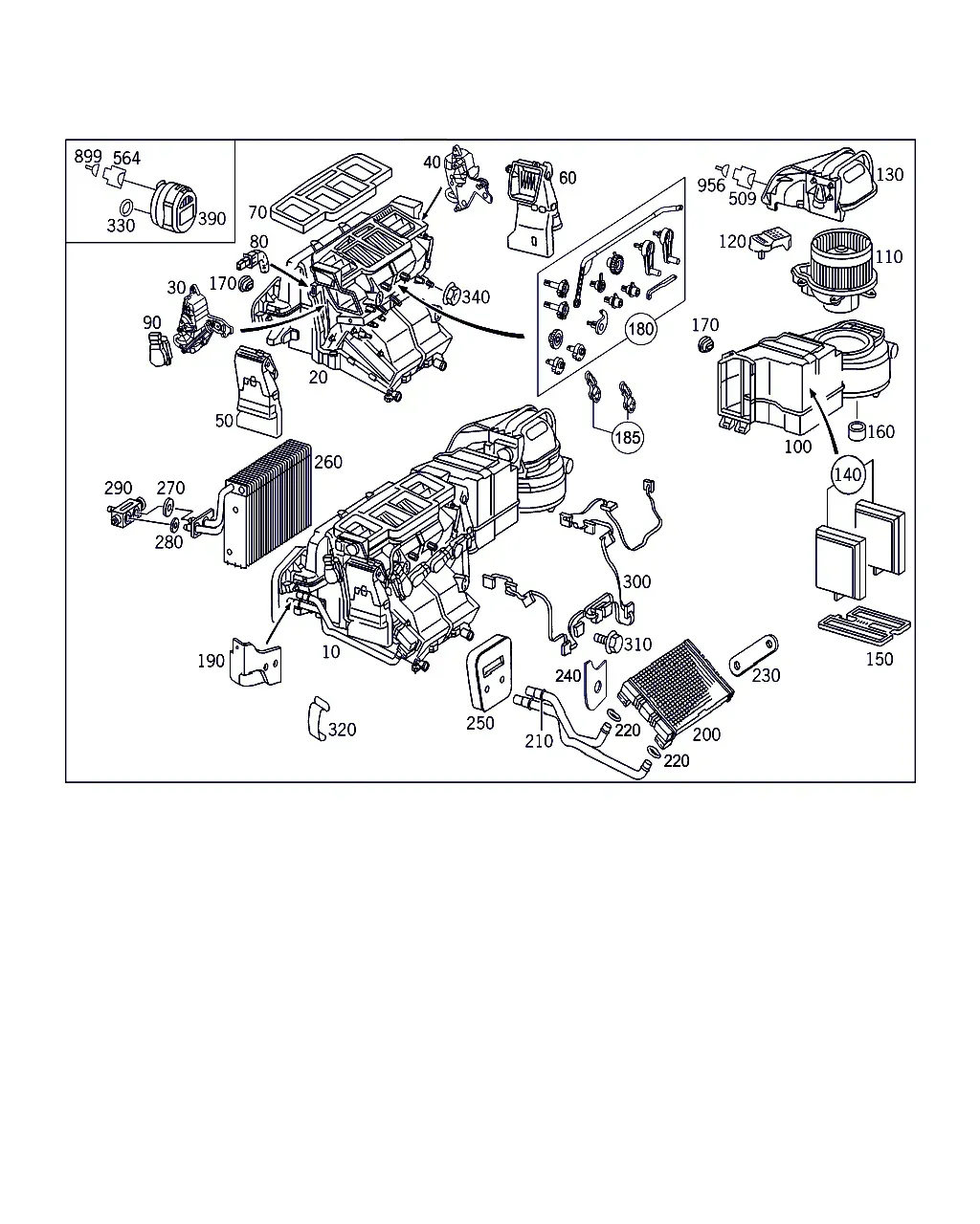 HVAC Housing Assembly diagram