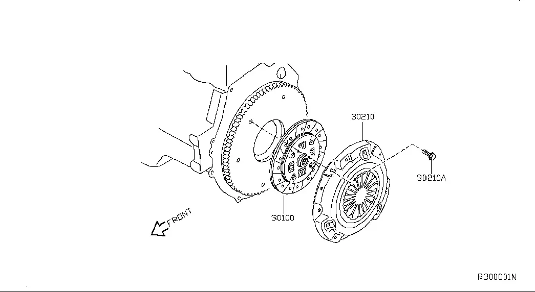 Clutch Cover and Disc diagram