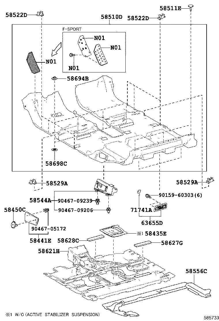 Floor Carpet and Mats diagram