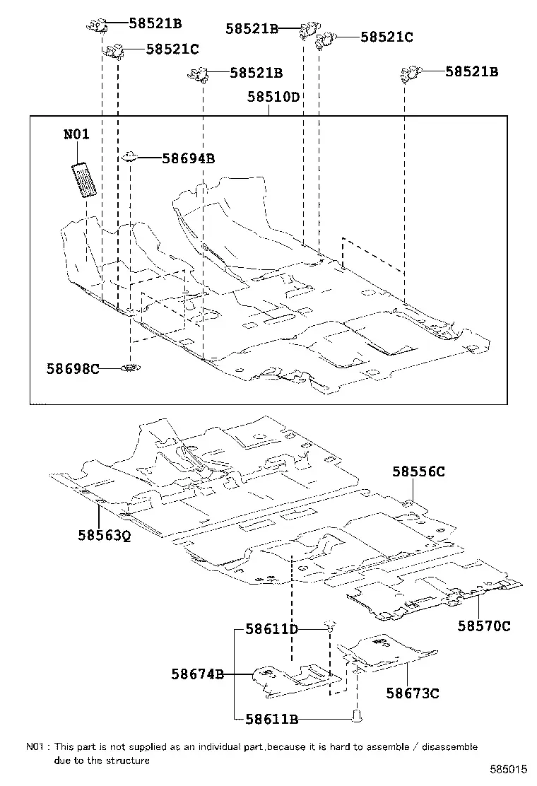 Floor Carpet and Mats diagram
