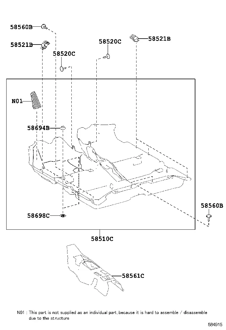 Floor Carpet and Mats diagram