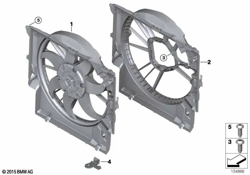 Fan Shroud and Mountings diagram