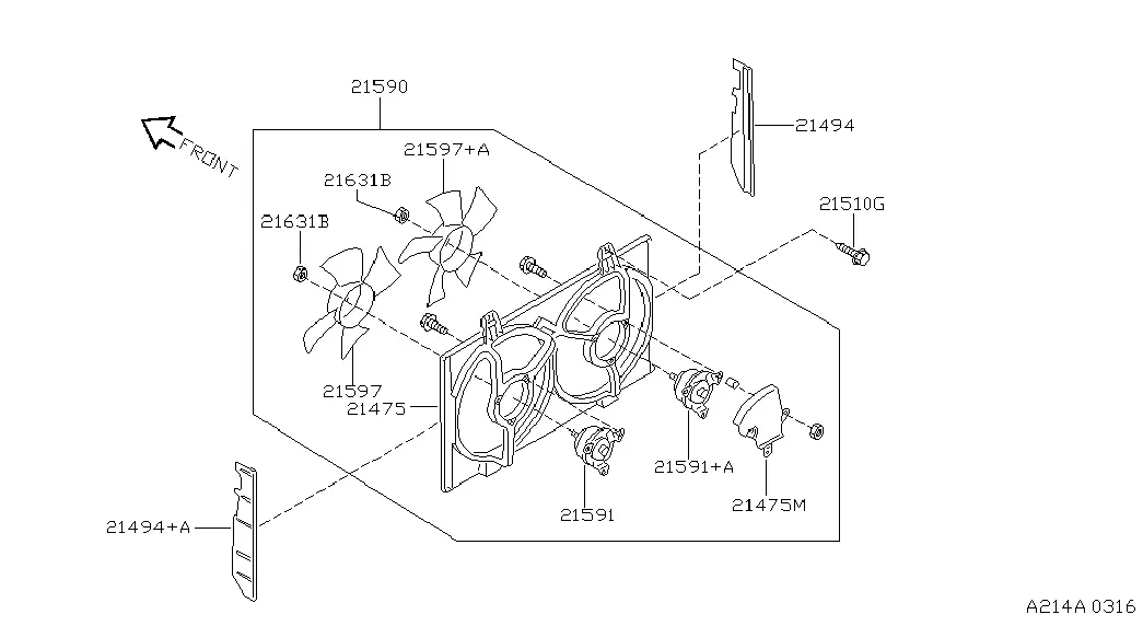 Radiator Fan Shroud diagram