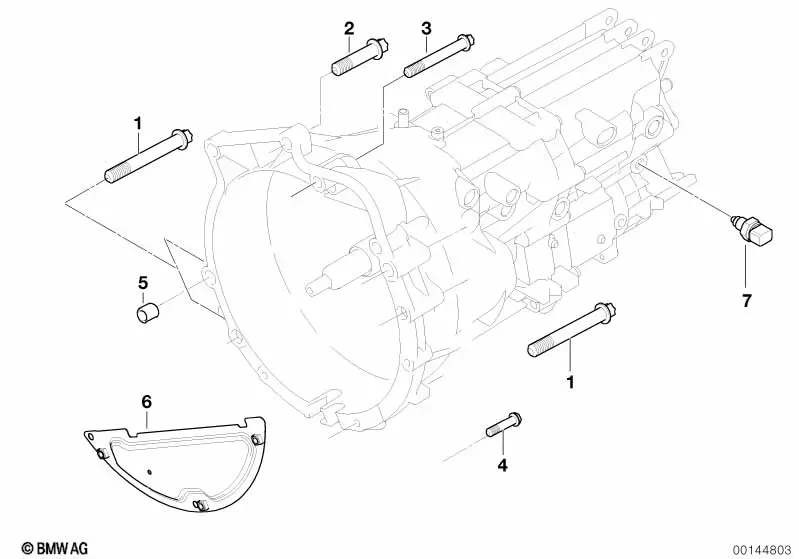 Manual Transmission Mounting diagram