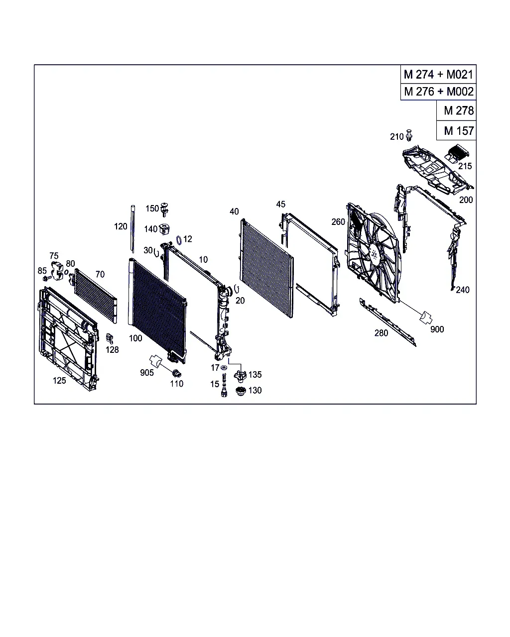 Radiator Mounting and Trim diagram