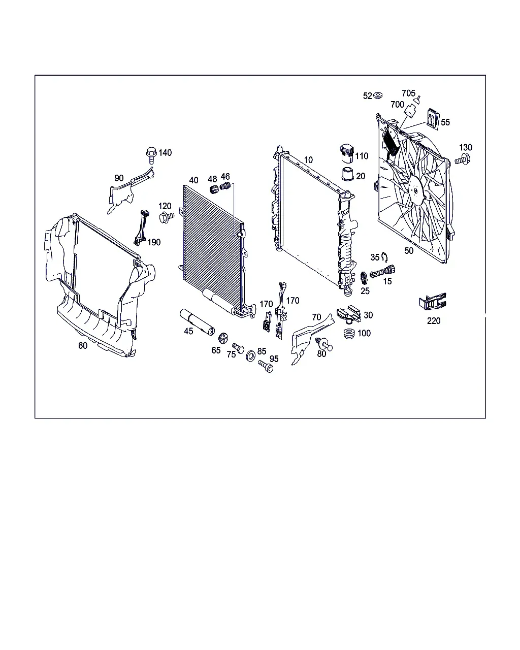 Radiator Mounting and Trim diagram
