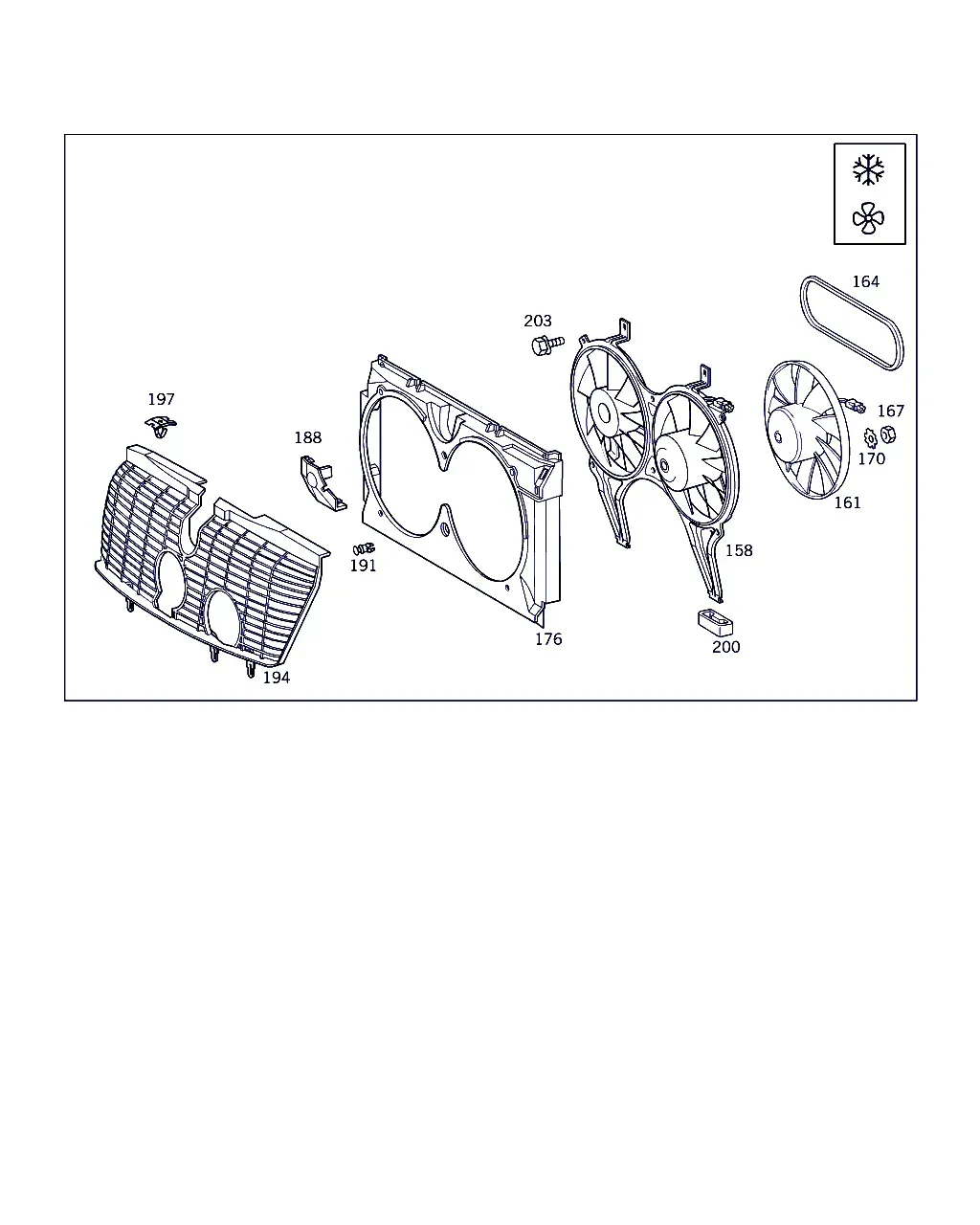 Radiator Mounting and Trim diagram