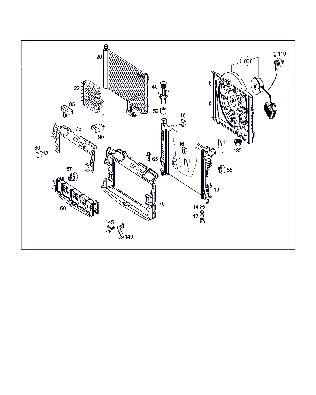 Radiator Mounting and Trim diagram
