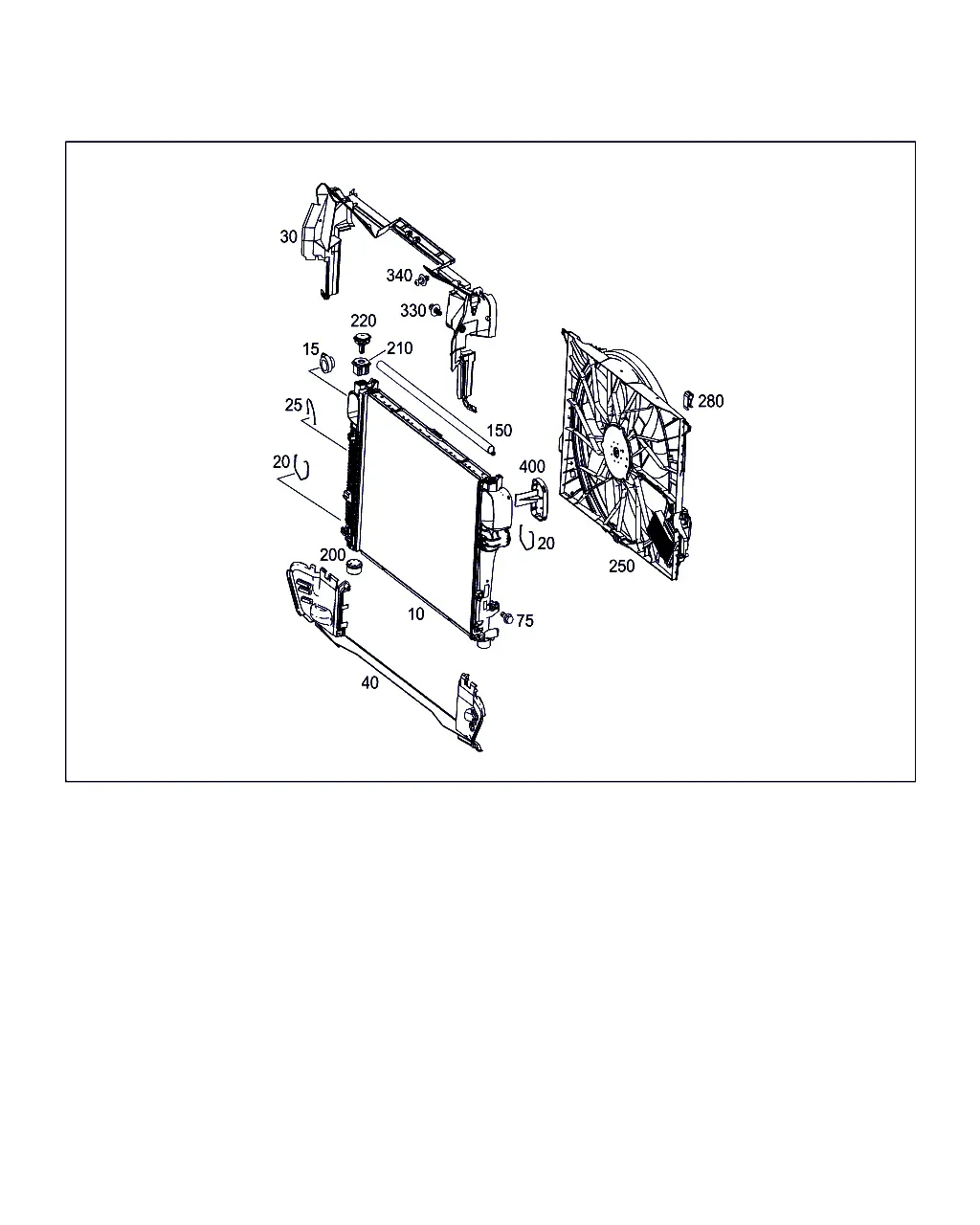 Radiator Mounting and Trim diagram