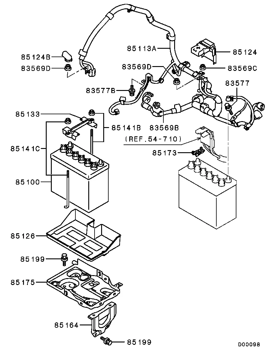 Battery Mounting and Wiring diagram