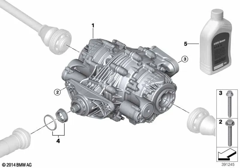 Rear Axle Differential Mounting diagram