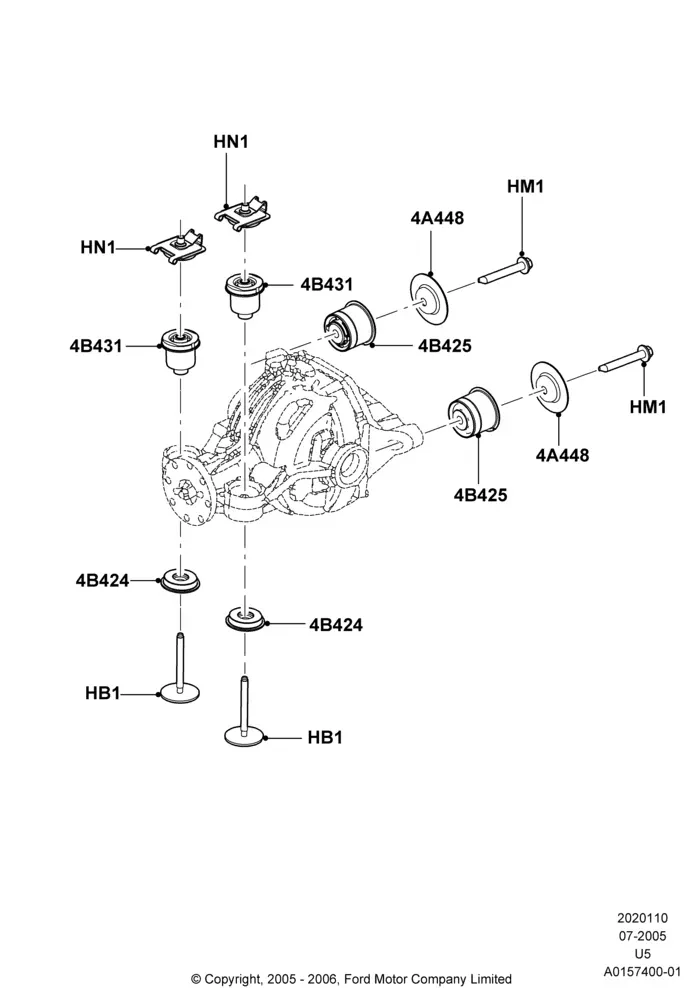 Rear Differential Mounting diagram