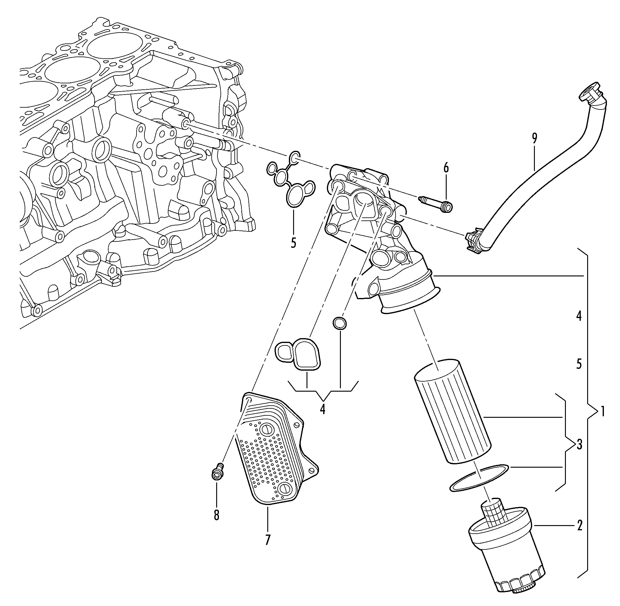 Oil Filter Bracket diagram