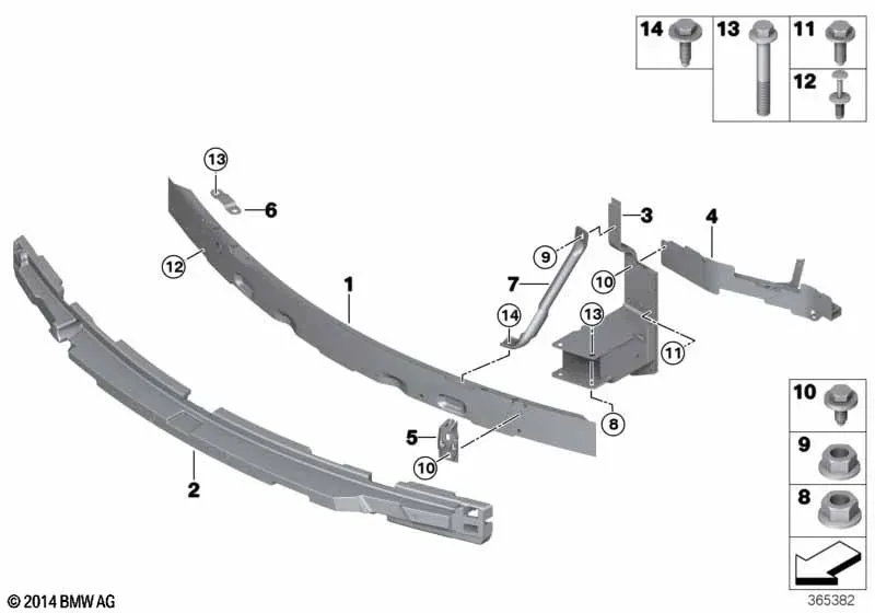 Front Bumper Bracket diagram