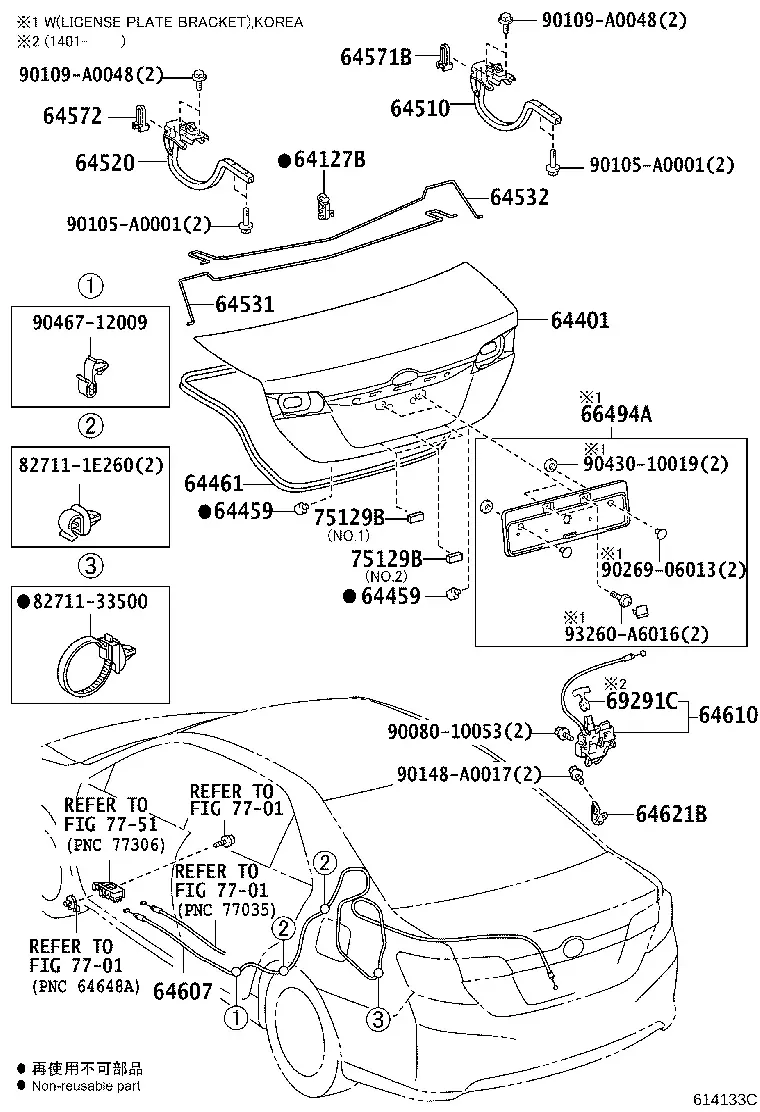 Trunk Lid and Lock diagram