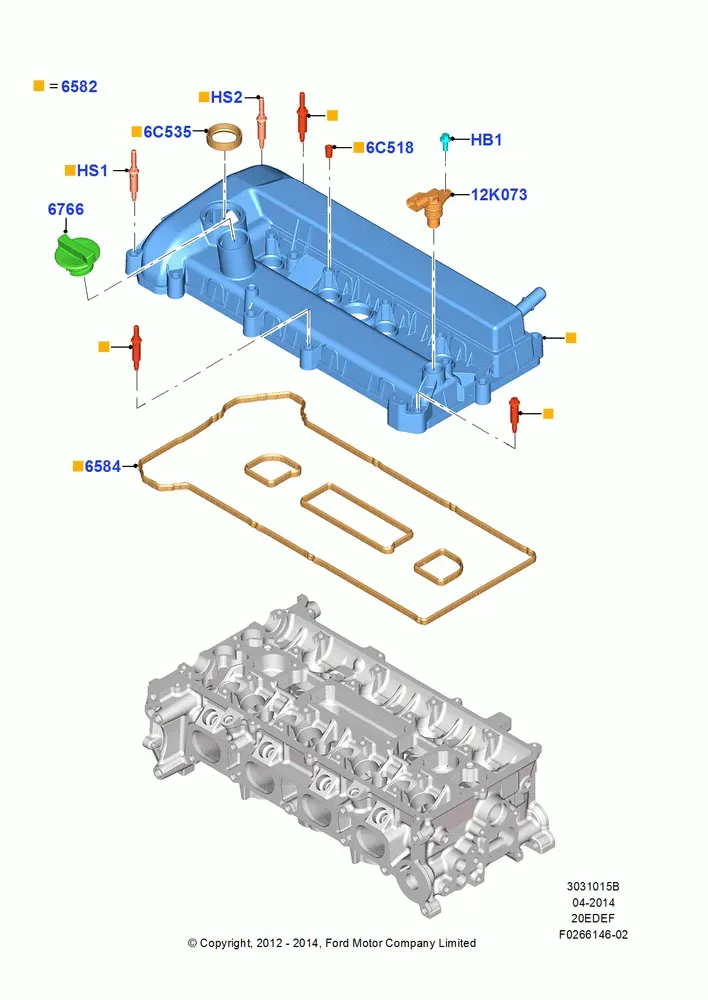 Cylinder Head Cover diagram