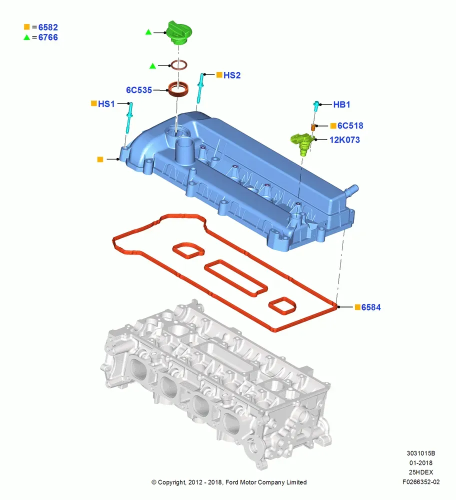 Cylinder Head Cover diagram