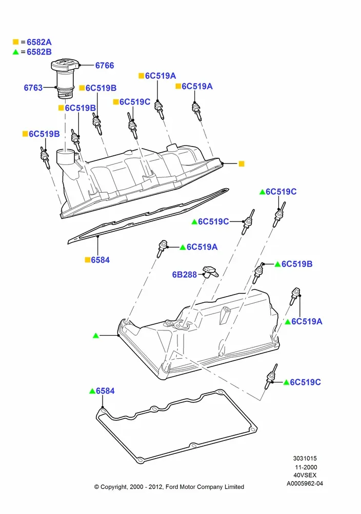 Cylinder Head Cover diagram