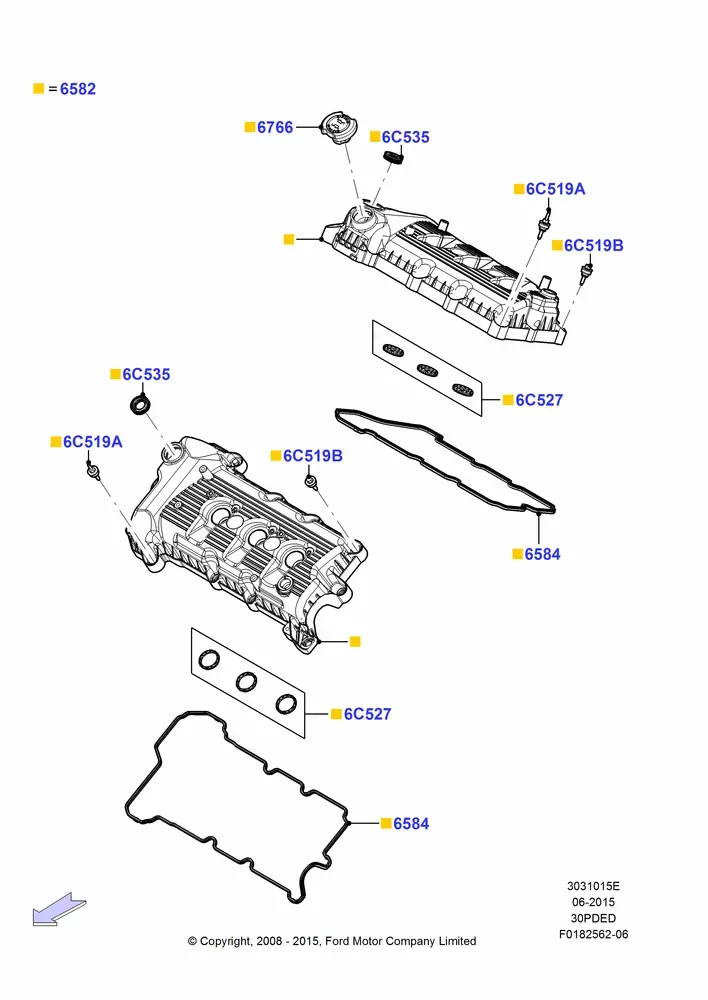 Cylinder Head Cover diagram